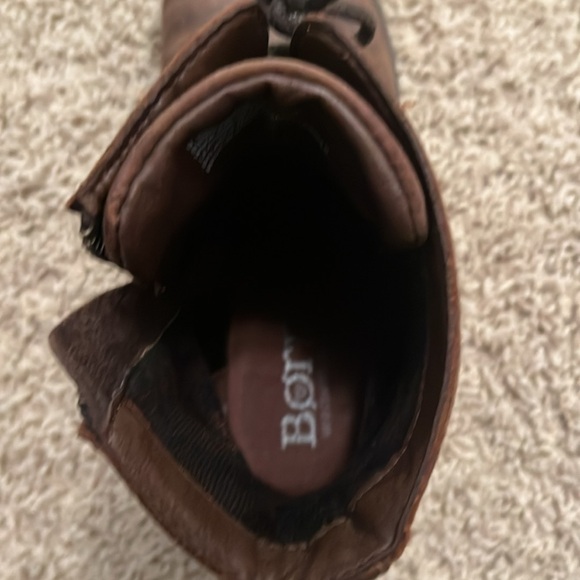 Born lace up side zip boots 9.5 women’s EUC weathered look leather - Picture 7 of 13